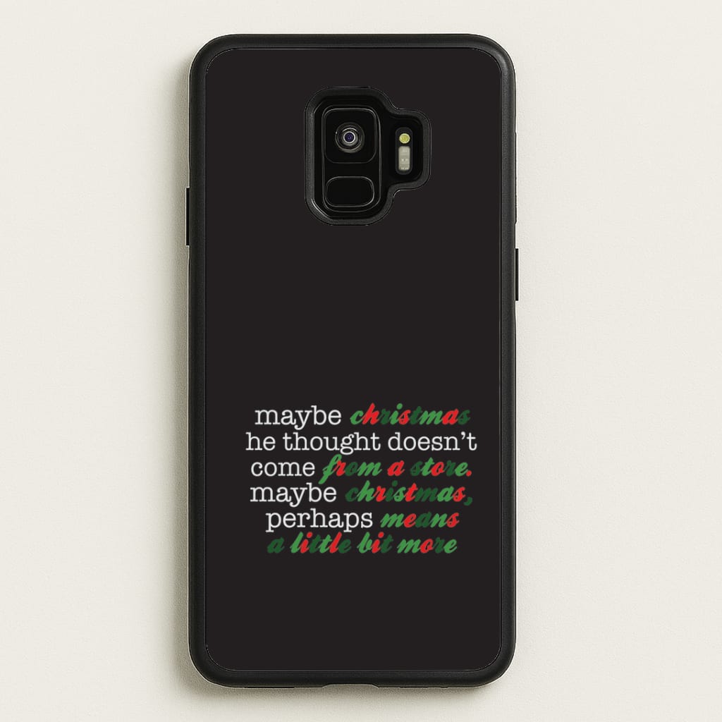 Green Creature Quote Galaxy S9 Case