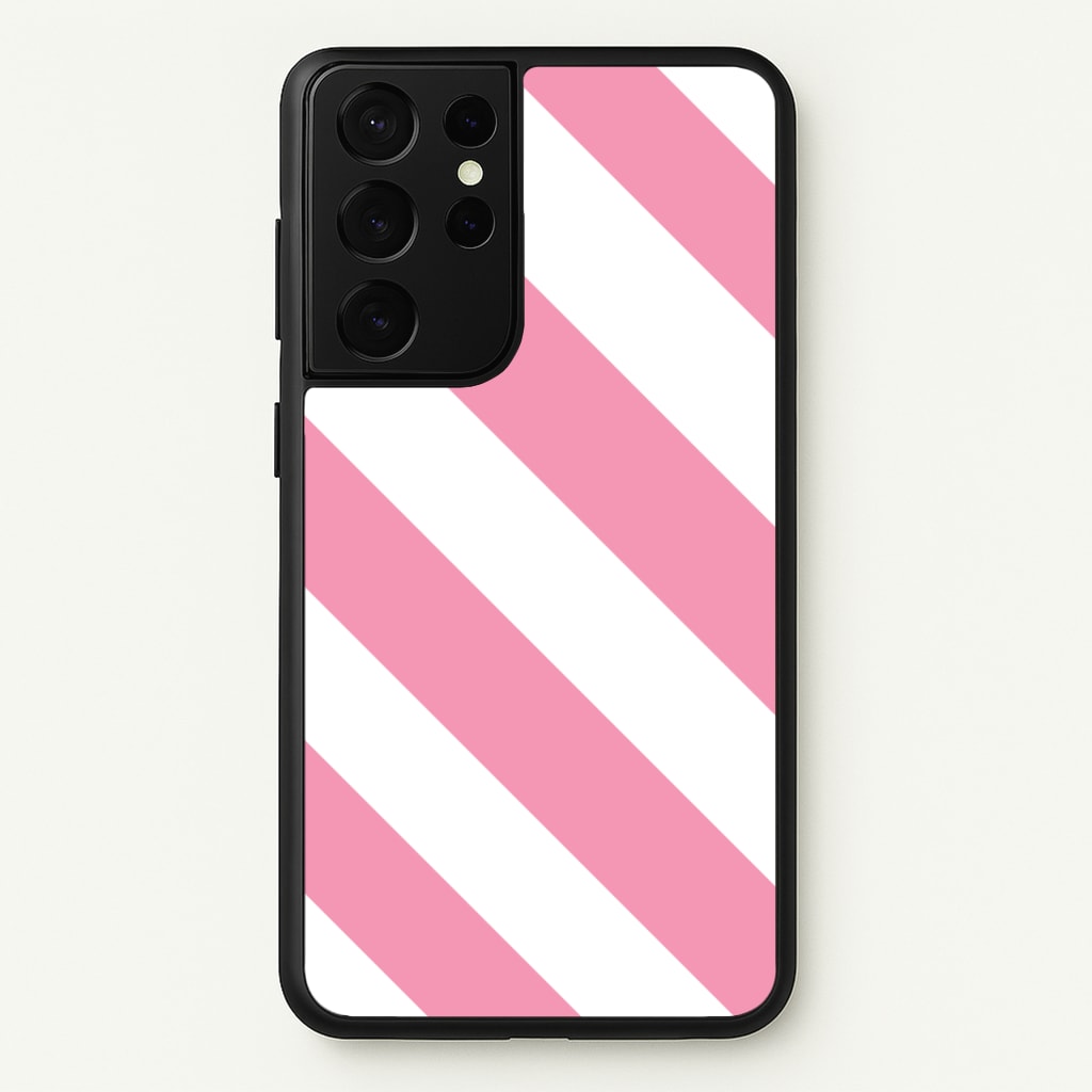 Candy Cane Stripes Galaxy S21 Ultra Case