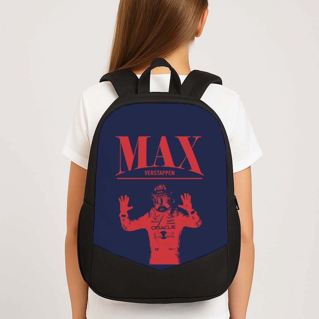 Max Blue And Red School Bag