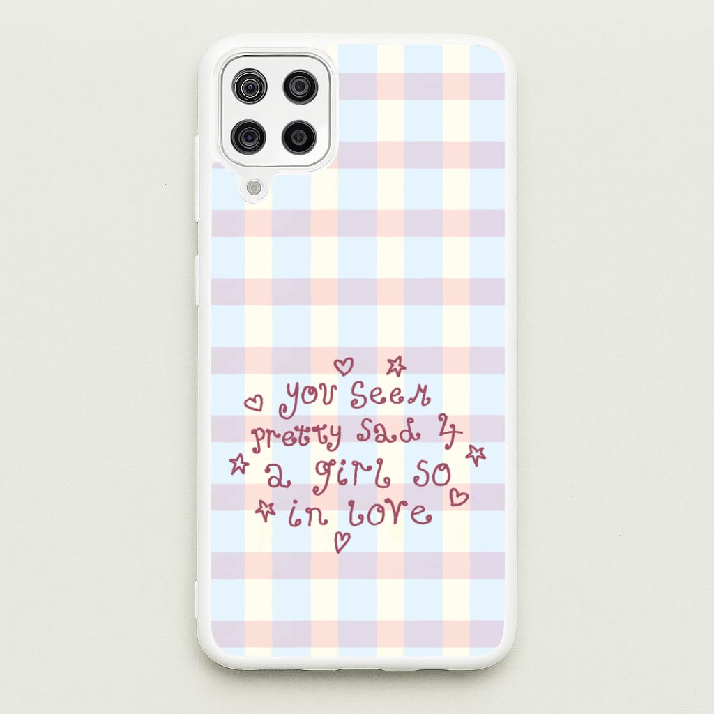 Dreamy Plaid Galaxy A12 Case