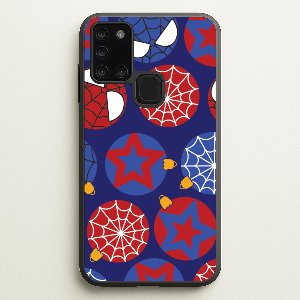 Spider Hero Baubles Pattern Galaxy A21s Case