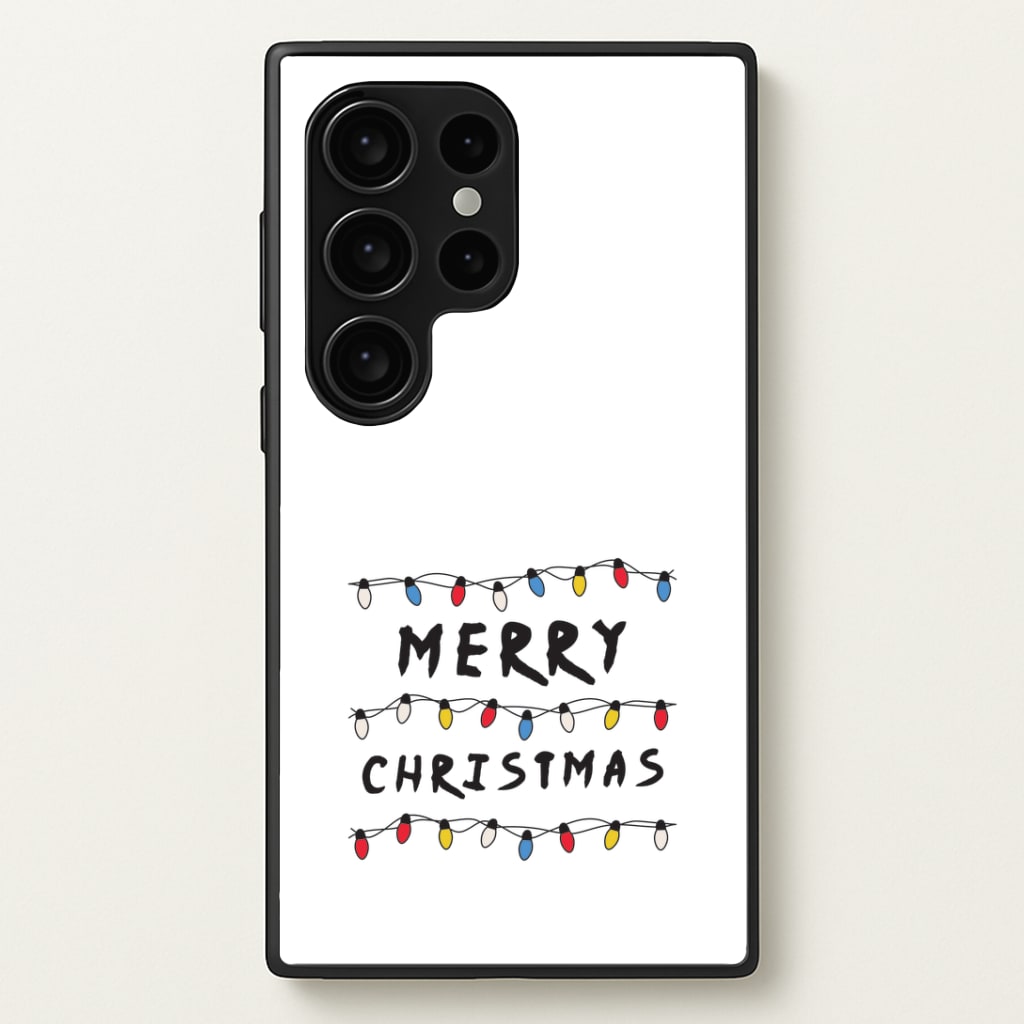 Merry Christmas String Lights Galaxy S24 Ultra Case