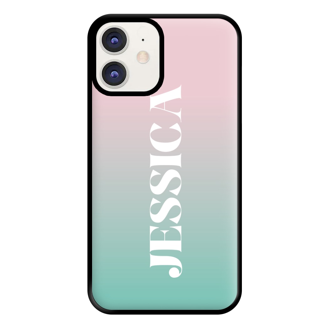 Gradient Personalised Name iPhone 12 / 12 Pro Case
