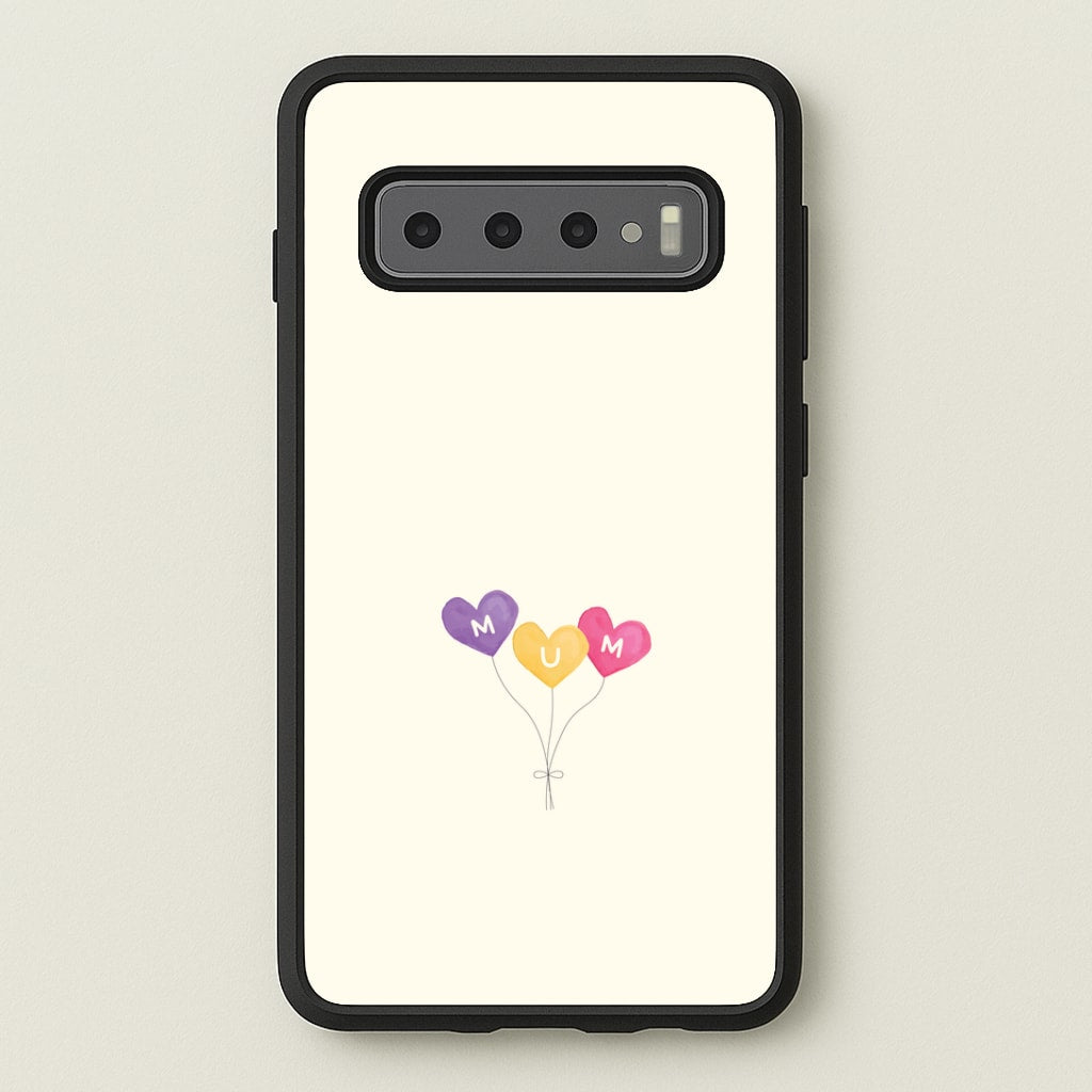 Mum Watercolour Balloons Galaxy S10 Case