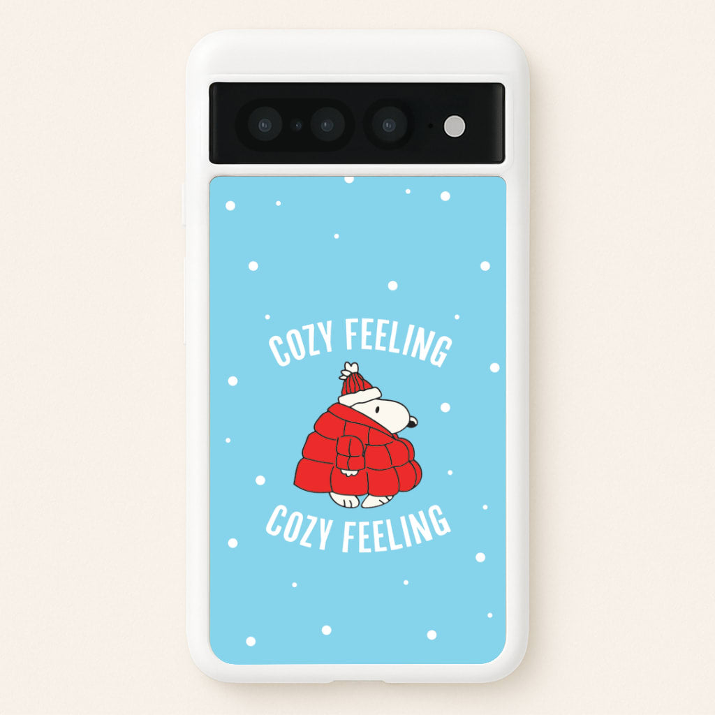 Cozy Feeling Cartoon Beagle Puffer Jacket Google Pixel 7 Pro Case