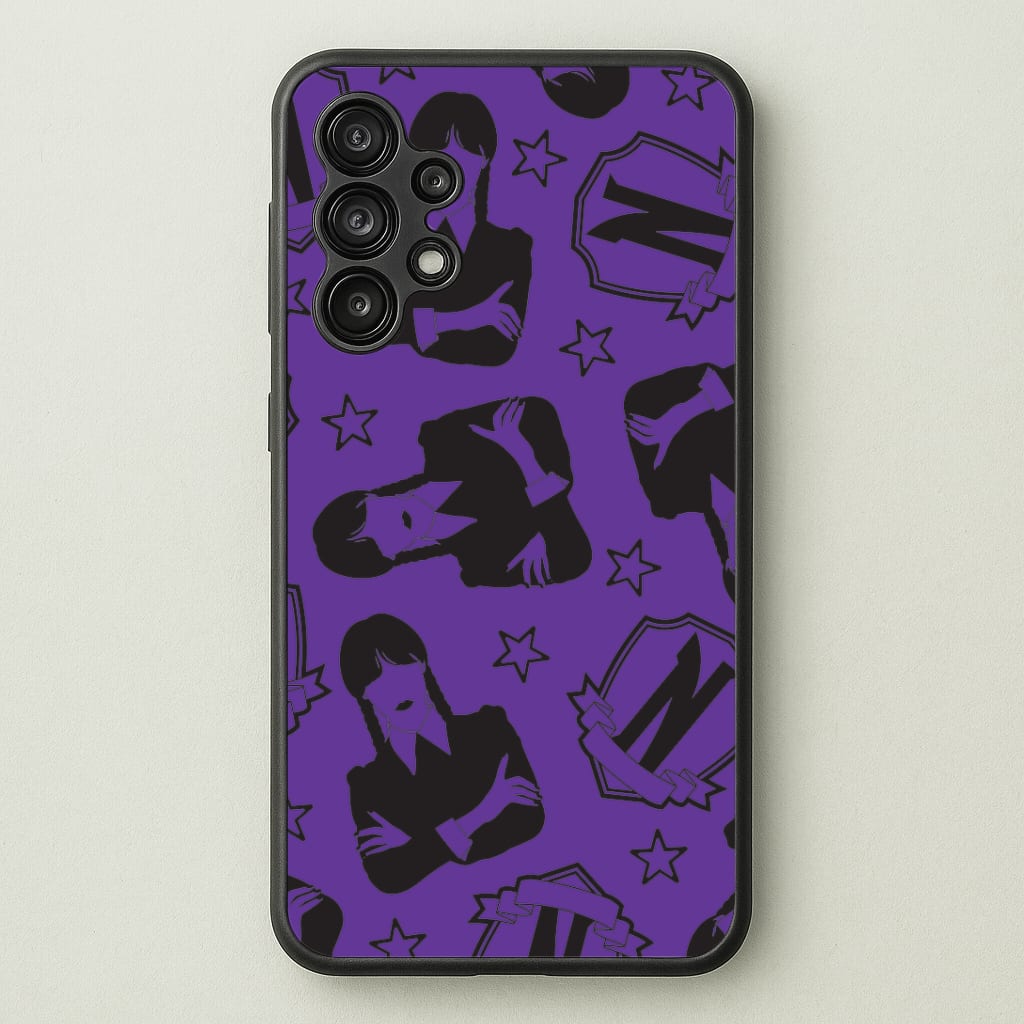 Wednesday Pattern Galaxy A13 Case