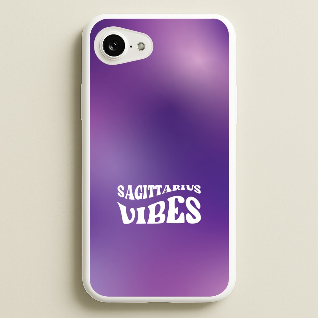 Sagittarius Vibes Gradient Zodiac iPhone 16e Case