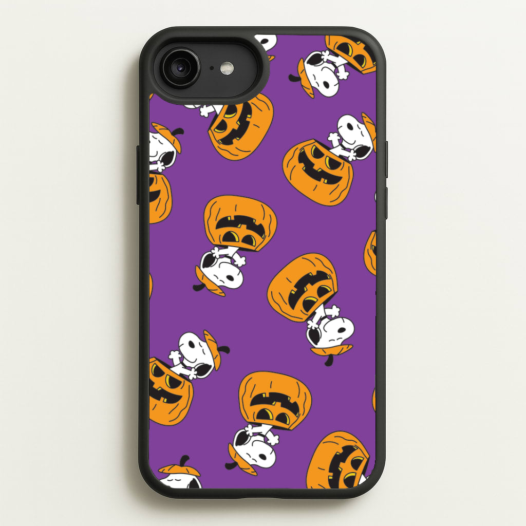 Cartoon Beagle Pumpkin Pattern iPhone 6 Plus / 7 Plus / 8 Plus Case