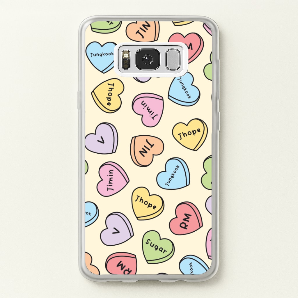 K-Pop Band Members Love Hearts Pattern Galaxy S8 Case