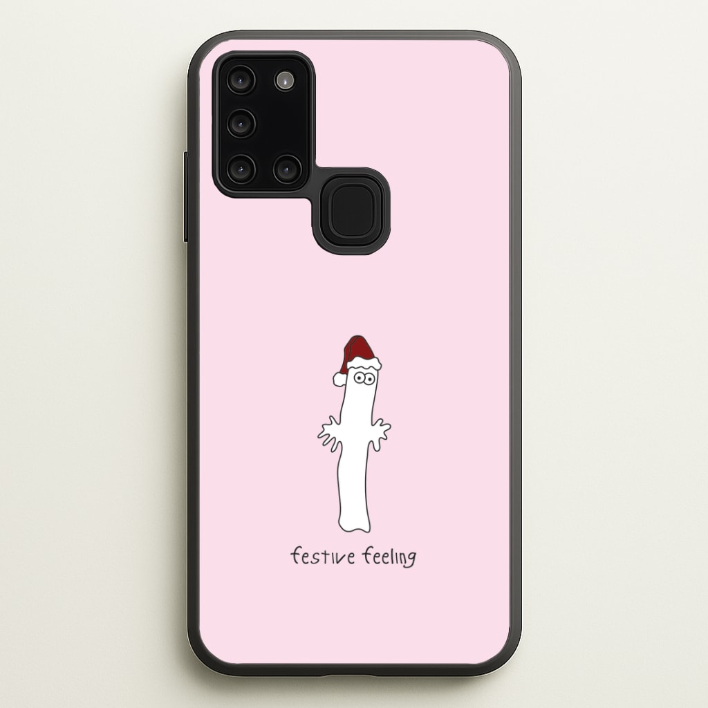 Festive Feeling Wiggly Moom Galaxy A21s Case