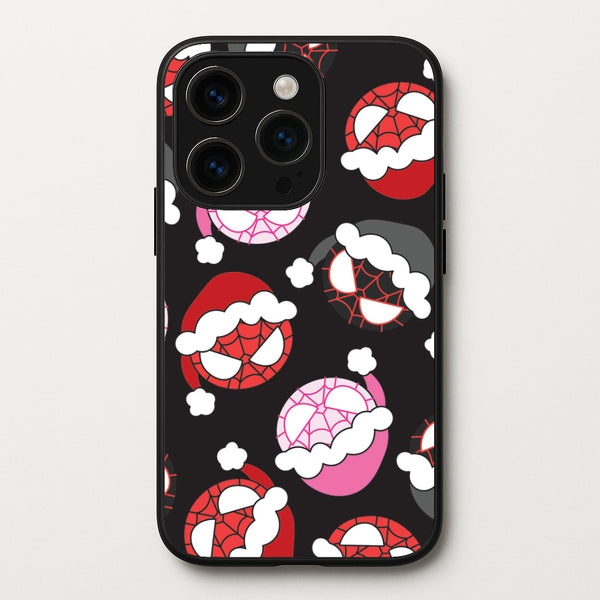 Spider Heroes Christmas Pattern iPhone 15 Pro Case