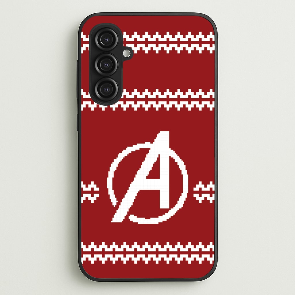 Superhero Team Red Christmas Jumper  Galaxy S23FE Case