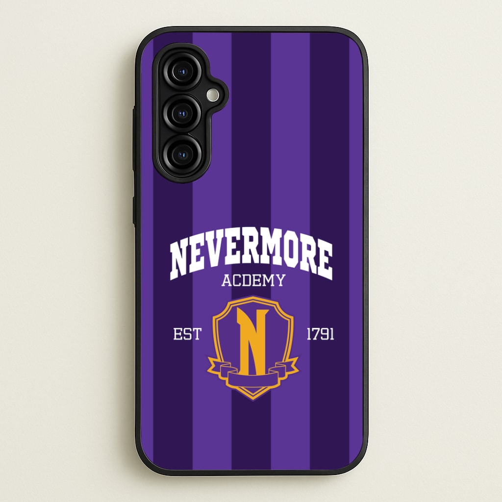 Addams Academy Purple Galaxy A54 Case