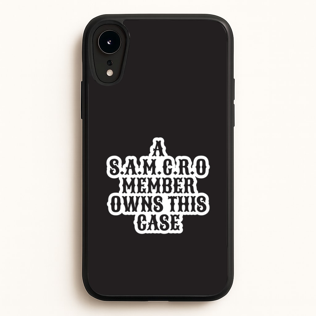 SAMCRO Member iPhone XR Case