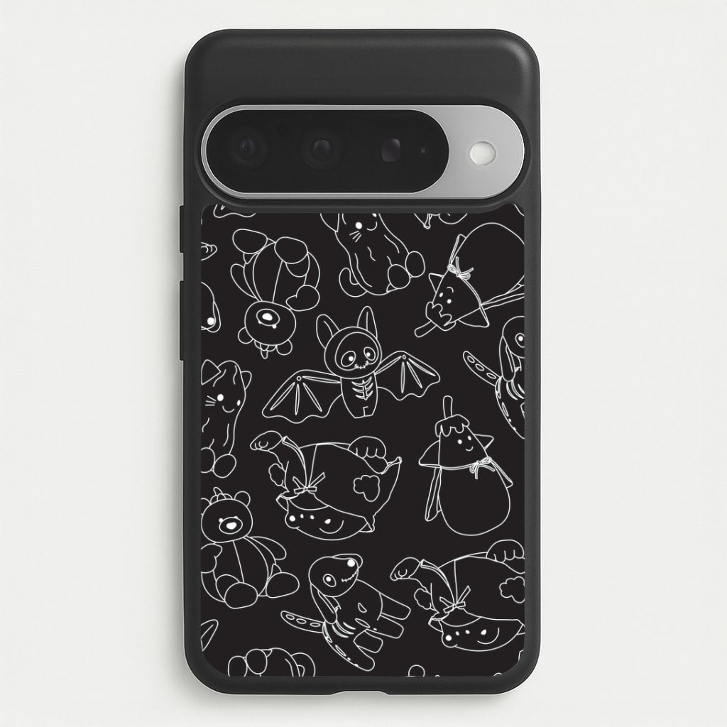 Halloween Plushies Pattern II - Halloween Google Pixel 10 Pro XL Case