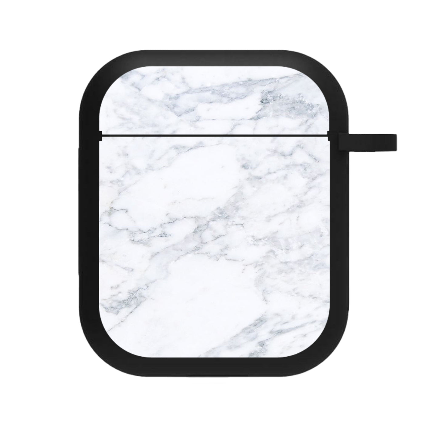 White Marble Pattern AirPods Case