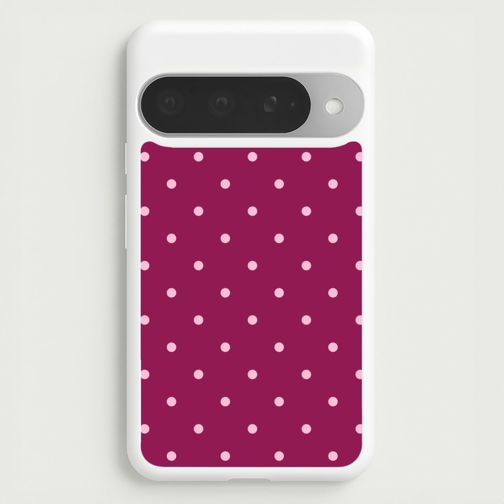 Raspberry Polka Dots Google Pixel 10 Pro XL Case