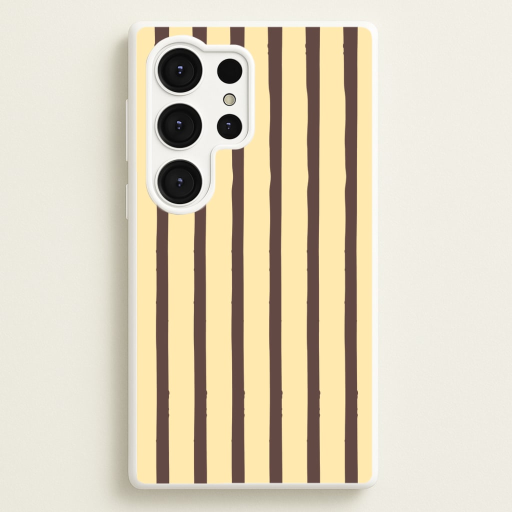 Vanilla & Chocolate Stripes Galaxy S25 Ultra Case