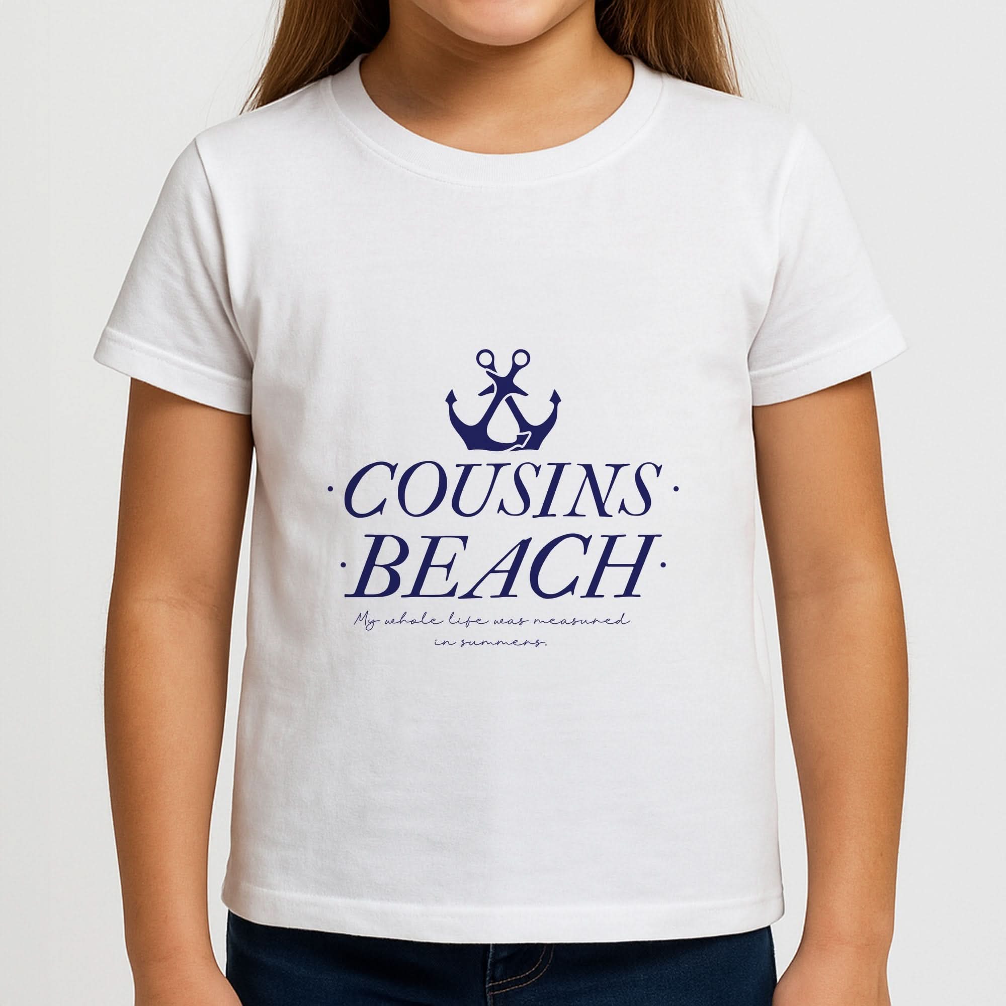 Stripes Cousin Beach Girls T-Shirt