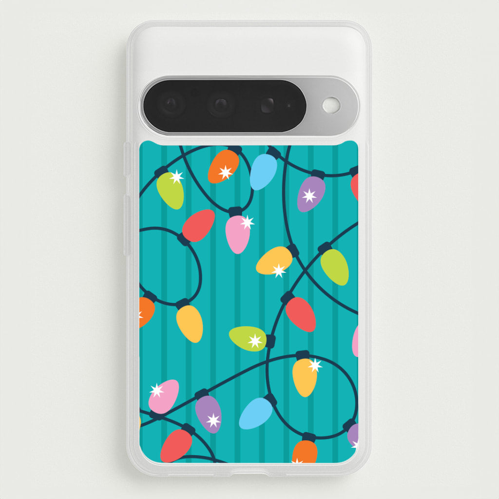 Funky Christmas Lights Pattern Google Pixel 10 Pro XL Case