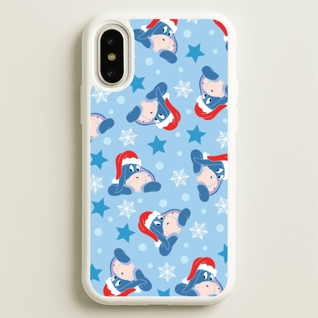 Cartoon Donkey Stars Pattern iPhone X / XS Case