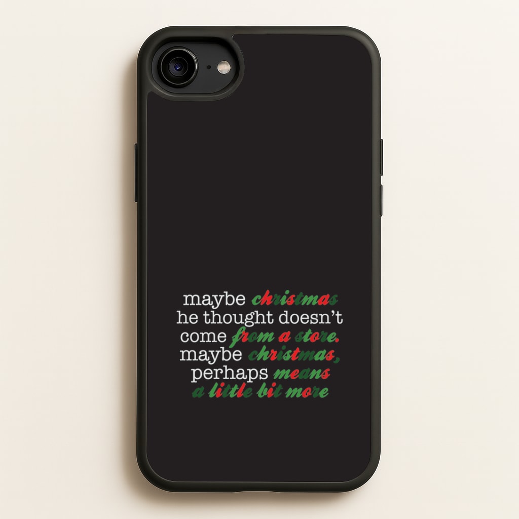 Green Creature Quote iPhone 6 / 7 / 8 / SE Case