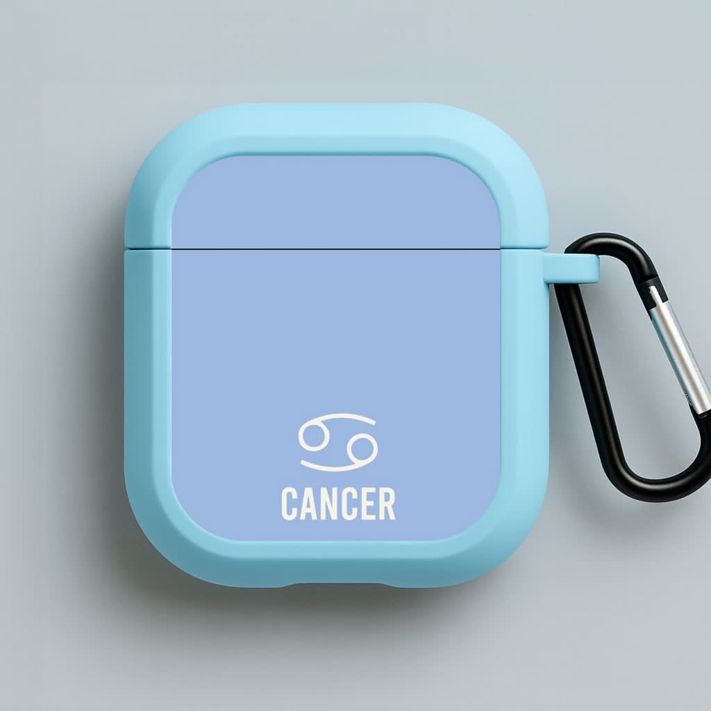 Cancer Pastel Zodiac Blue AirPods Case