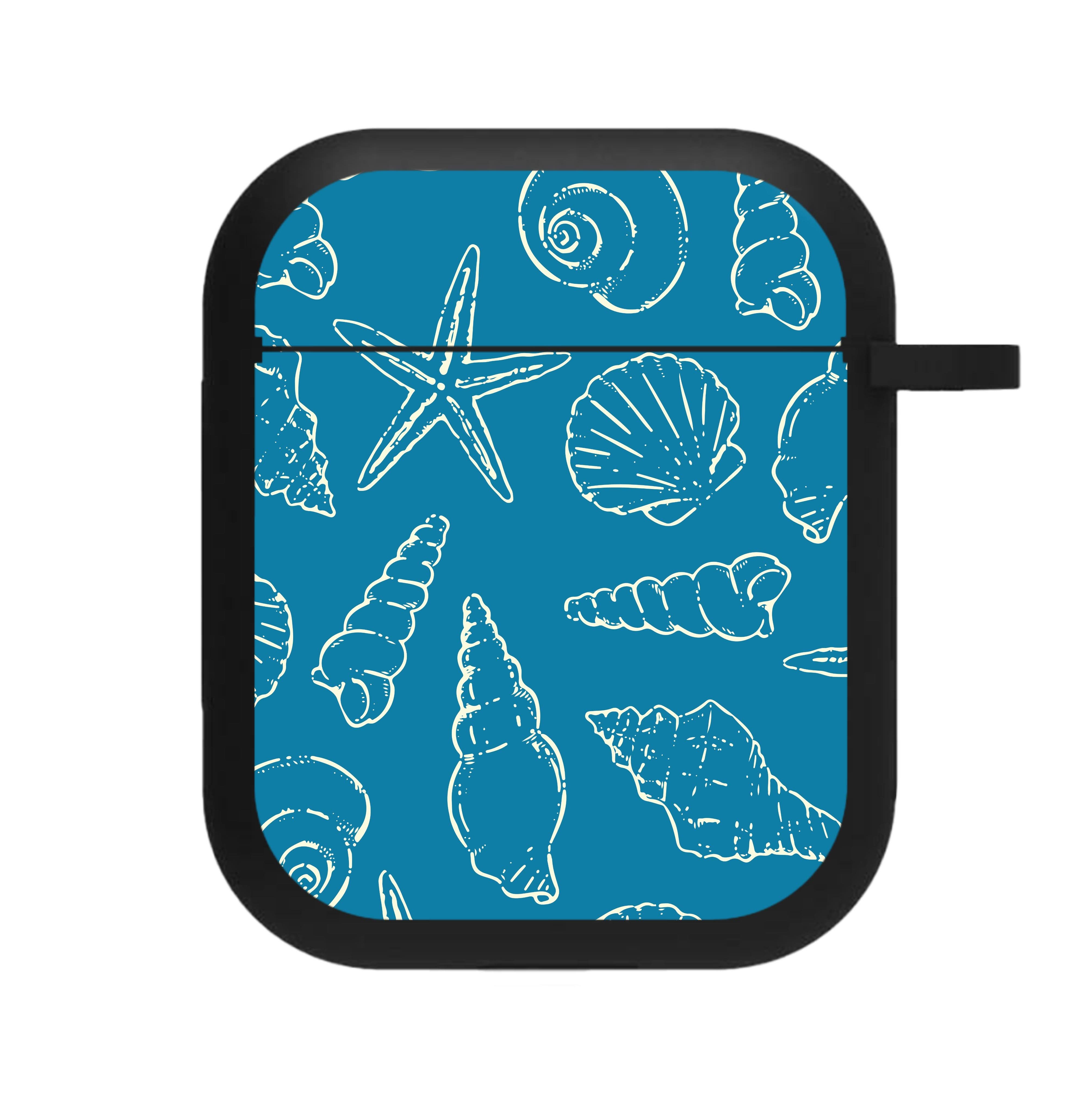 Sketched Shells Pattern AirPods Case