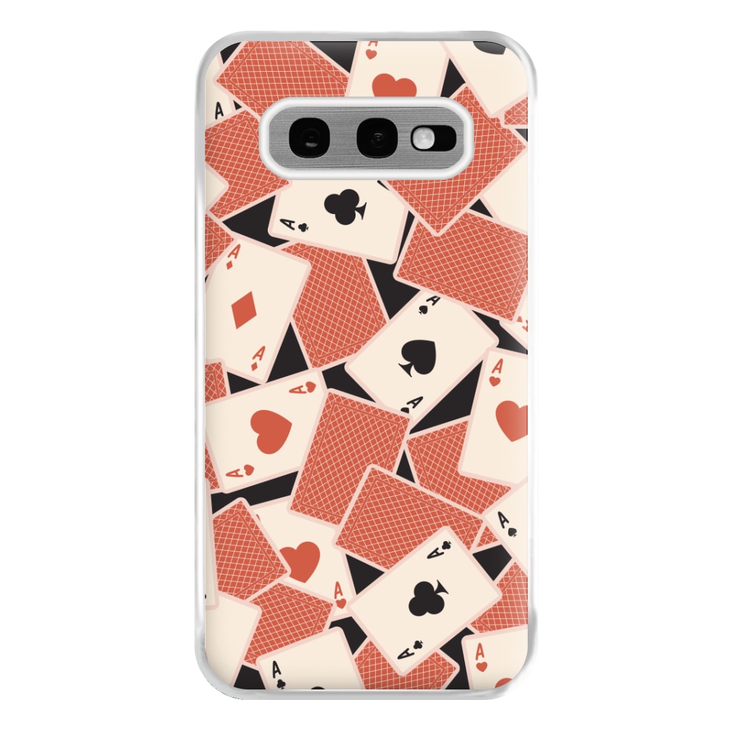 Playing Cards Collage Pattern Galaxy S10e Case