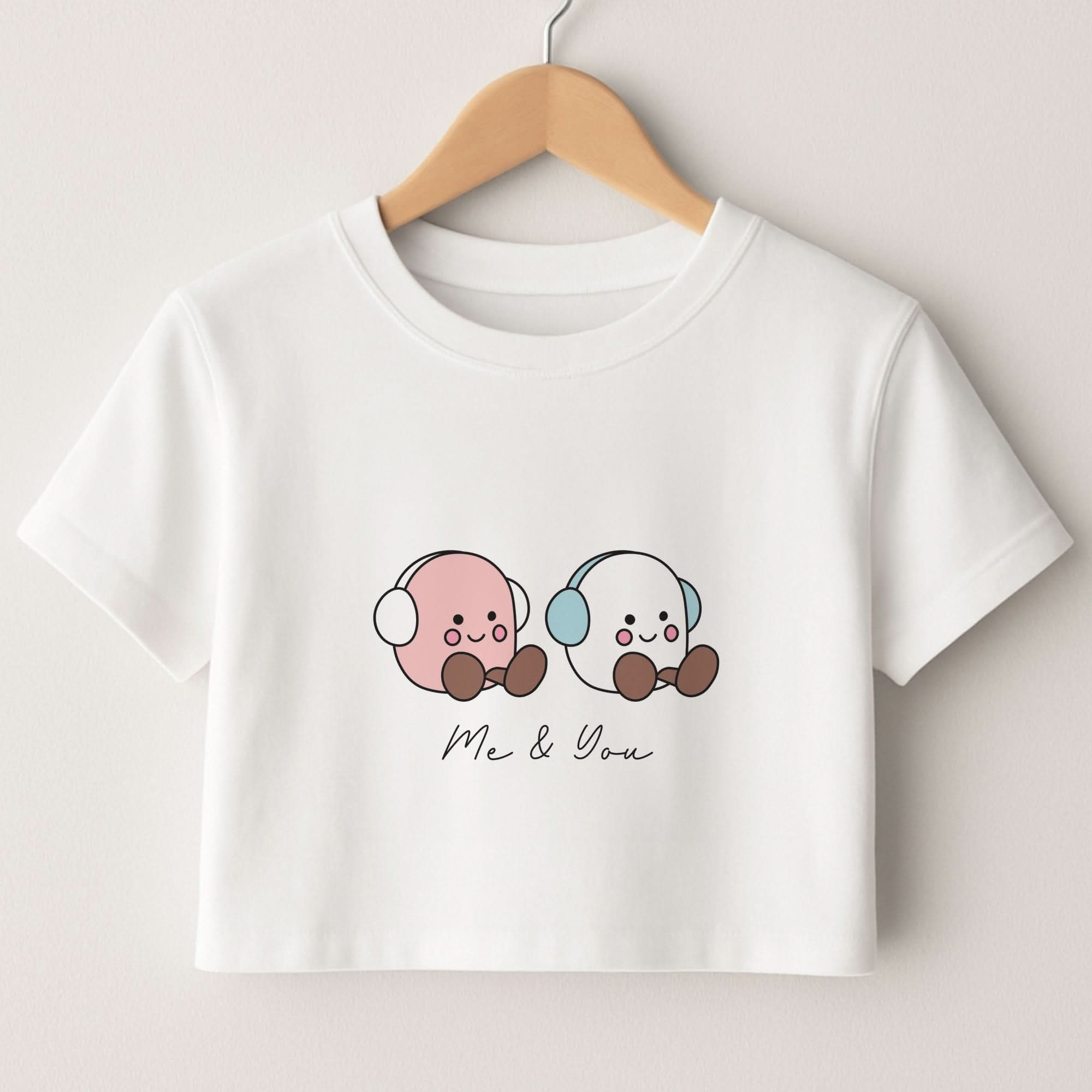 Cute Christmas Marshmellow Plushies Crop top