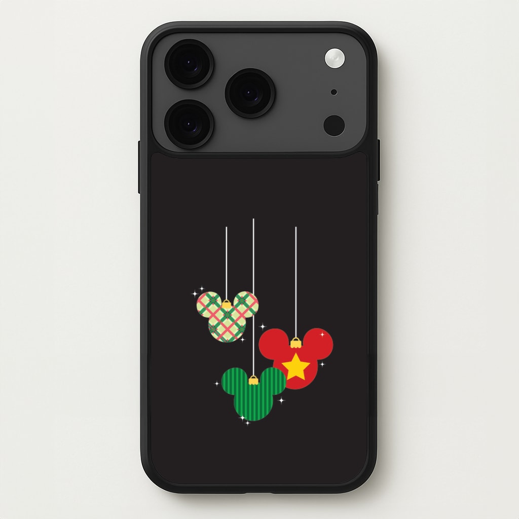 Cartoon Mouse Hanging Baubles iPhone 17 Pro Case