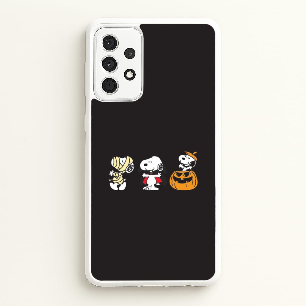 Cartoon Beagle Halloween Costumes Galaxy A52 / A52s Case
