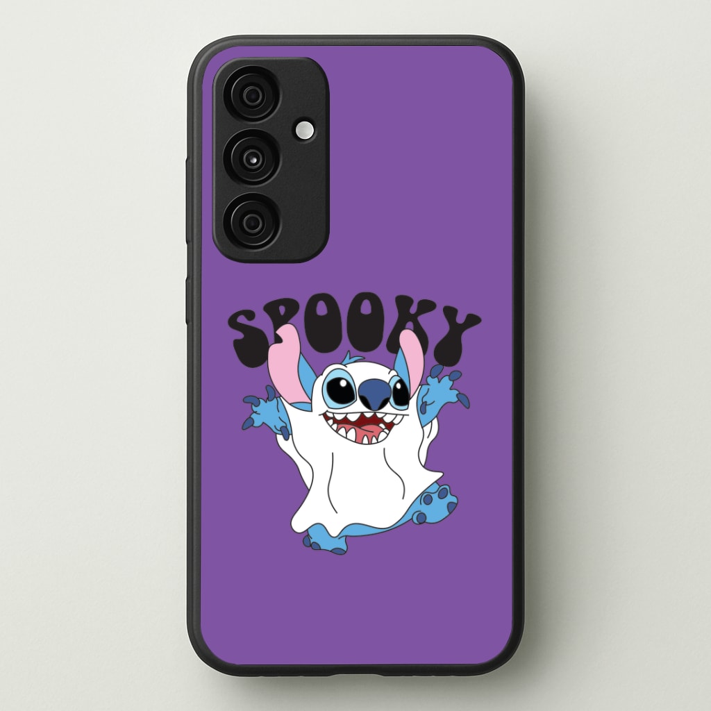 Spooky Cute Blue Alien Galaxy A35 Case