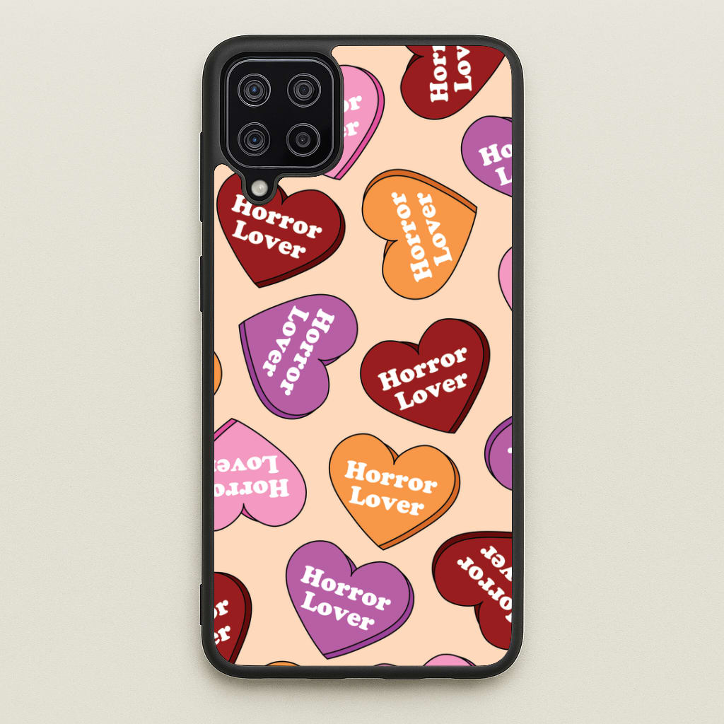 Horror Lover Hearts Pattern Galaxy A12 Case