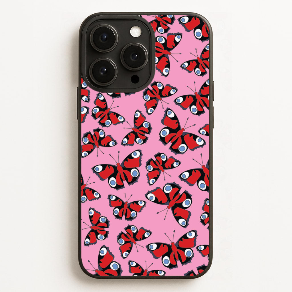 Red Butterfly - Butterfly Patterns Phone Case for iPhone, Samsung Galaxy and Google Pixel