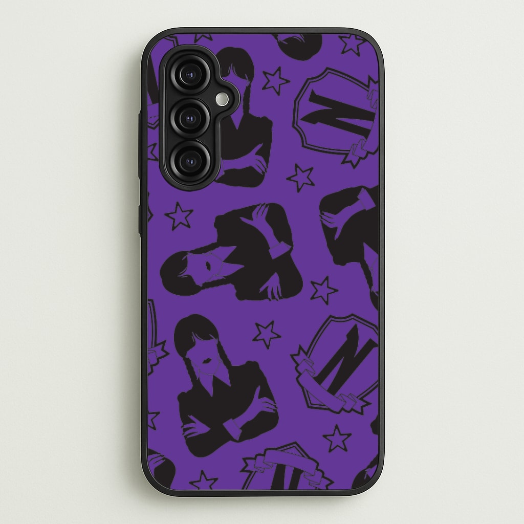 Wednesday Pattern Galaxy A14 Case