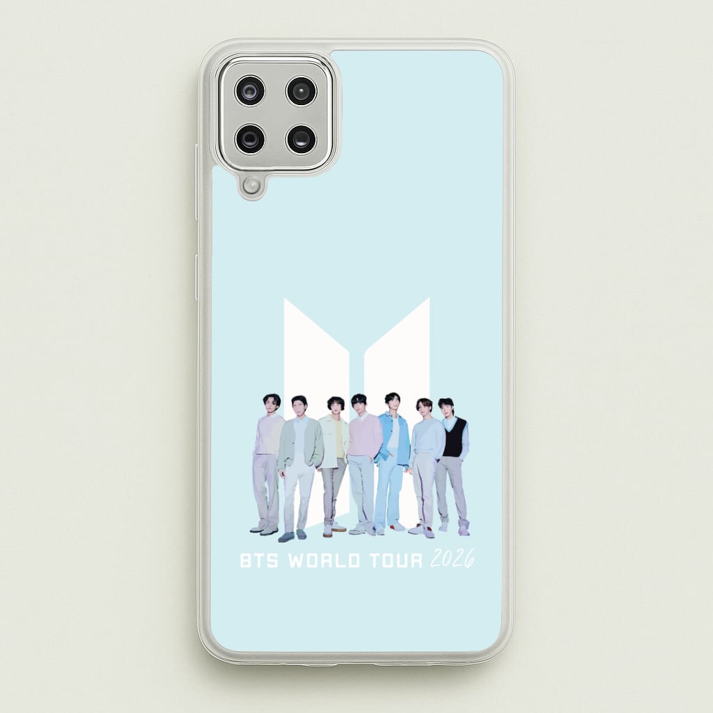 K-Pop Band Tour Pastel Blue Galaxy A12 Case