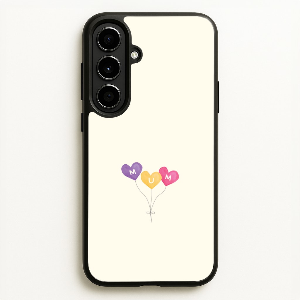 Mum Watercolour Balloons Galaxy A56 Case
