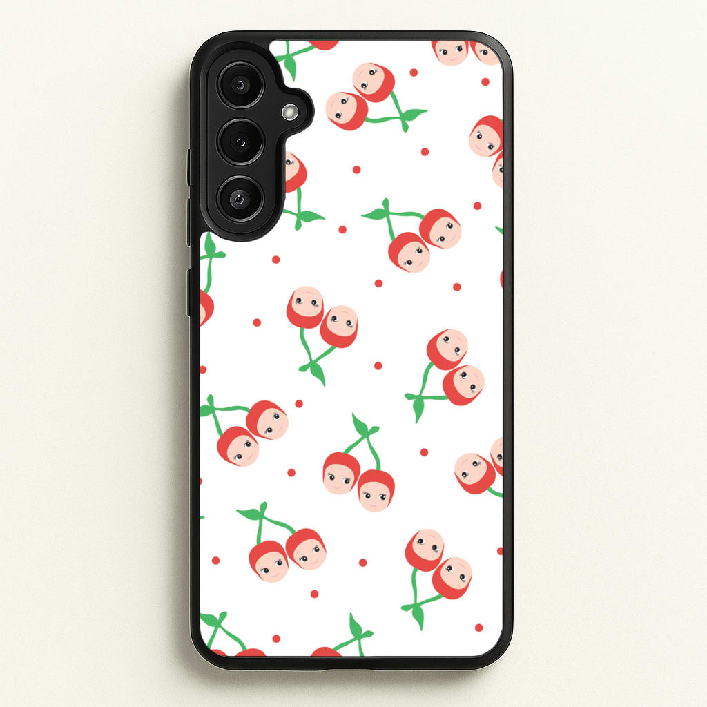 Cherry Angels Pattern Galaxy A34 Case