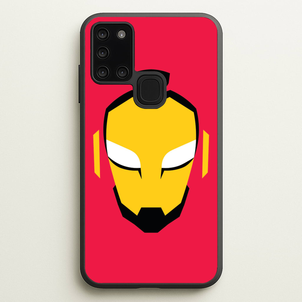 Metal Heart Hero Face Galaxy A21s Case