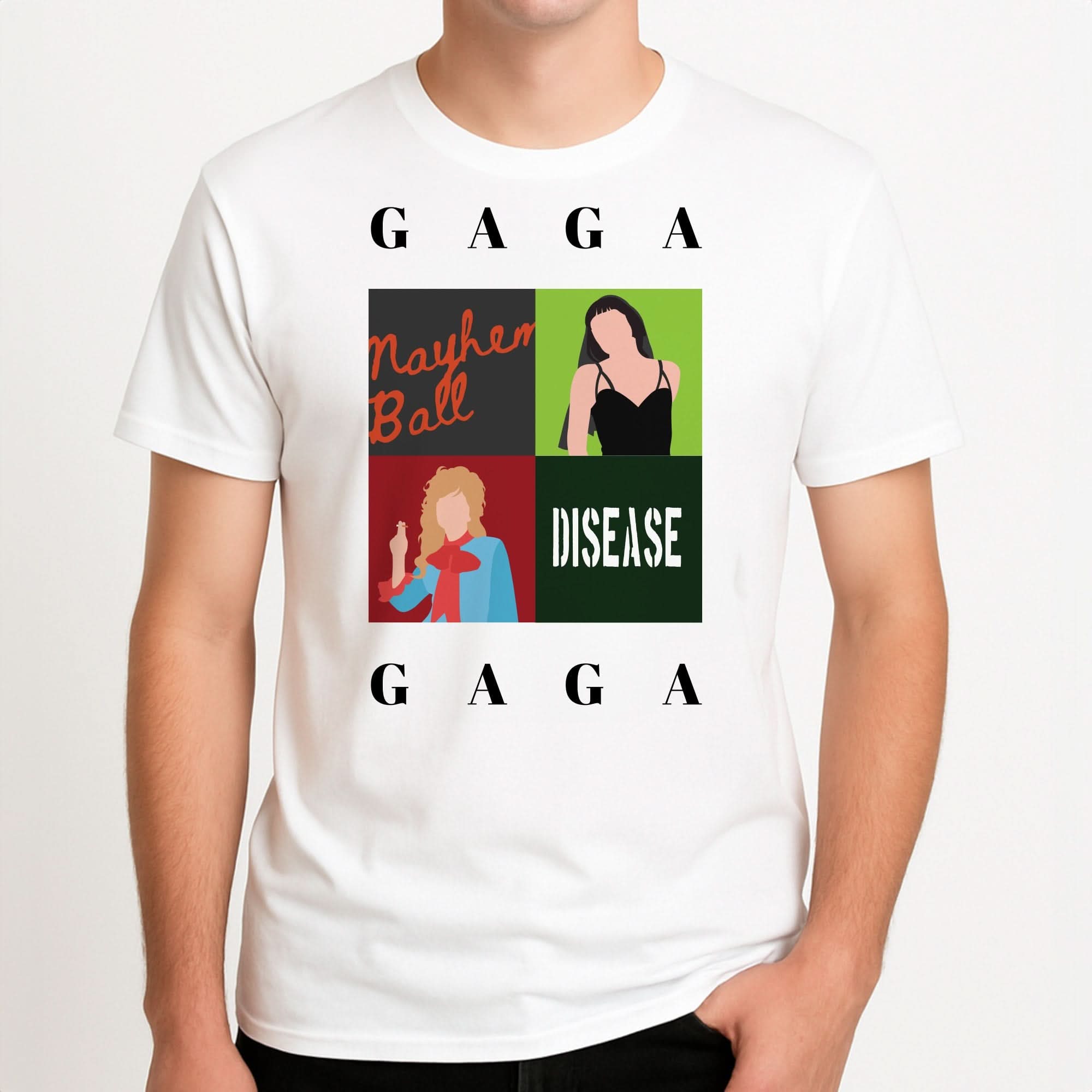 Gaga Collage Mens T-Shirt
