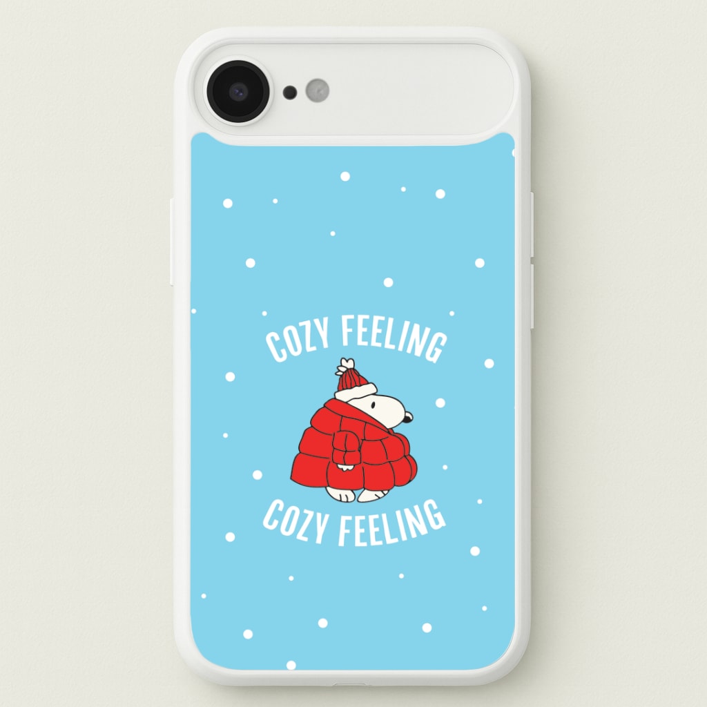 Cozy Feeling Cartoon Beagle Puffer Jacket iPhone 17 Air Case