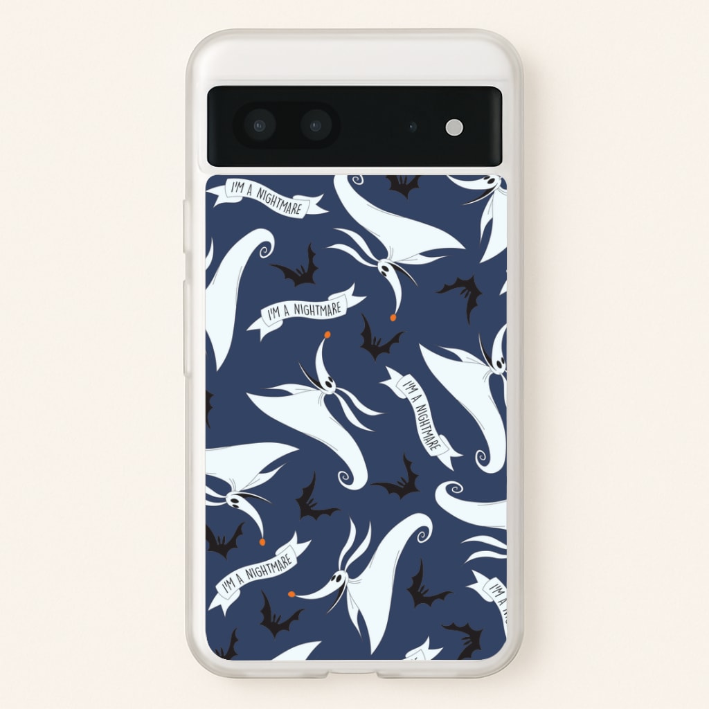 Skeleton Dog And Bats Pattern Google Pixel 7 Case
