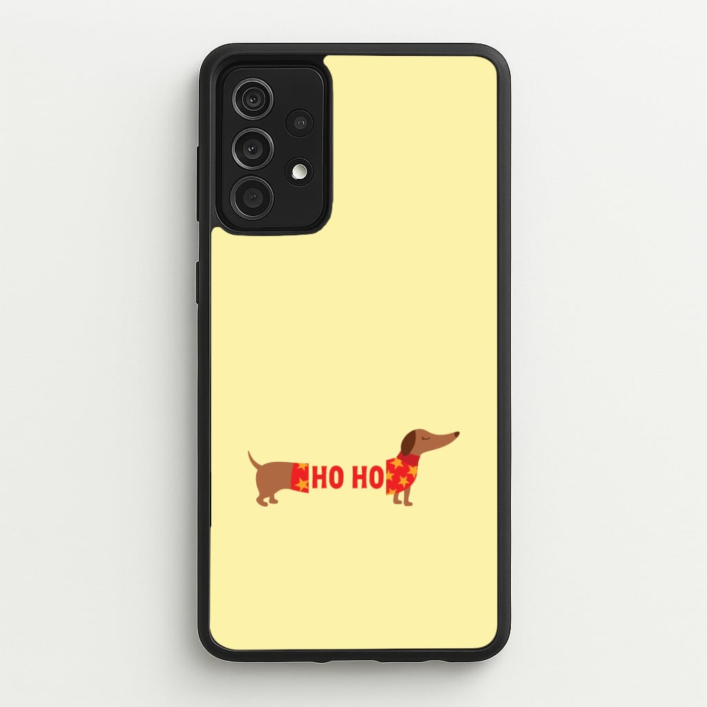 Christmas Jumper Ho Ho Dachshund Galaxy A52 / A52s Case