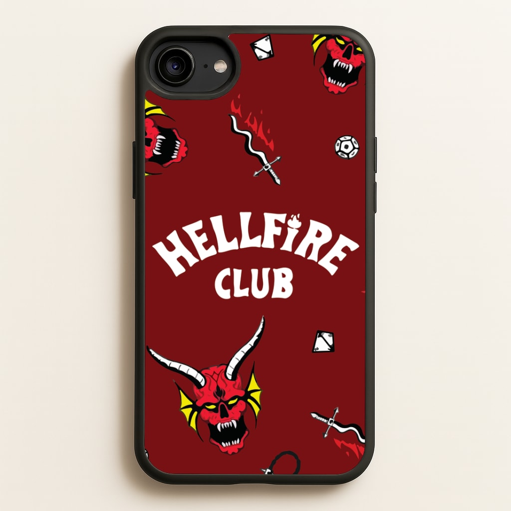 Hellfire Club Icons Collage Red iPhone 6 / 7 / 8 / SE Case