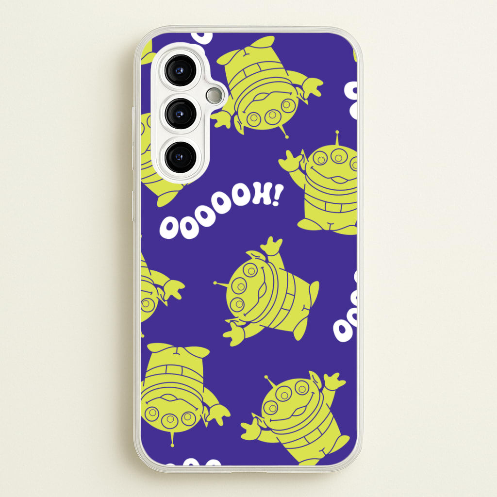 Toy Aliens Silhouette Pattern Galaxy A54 Case