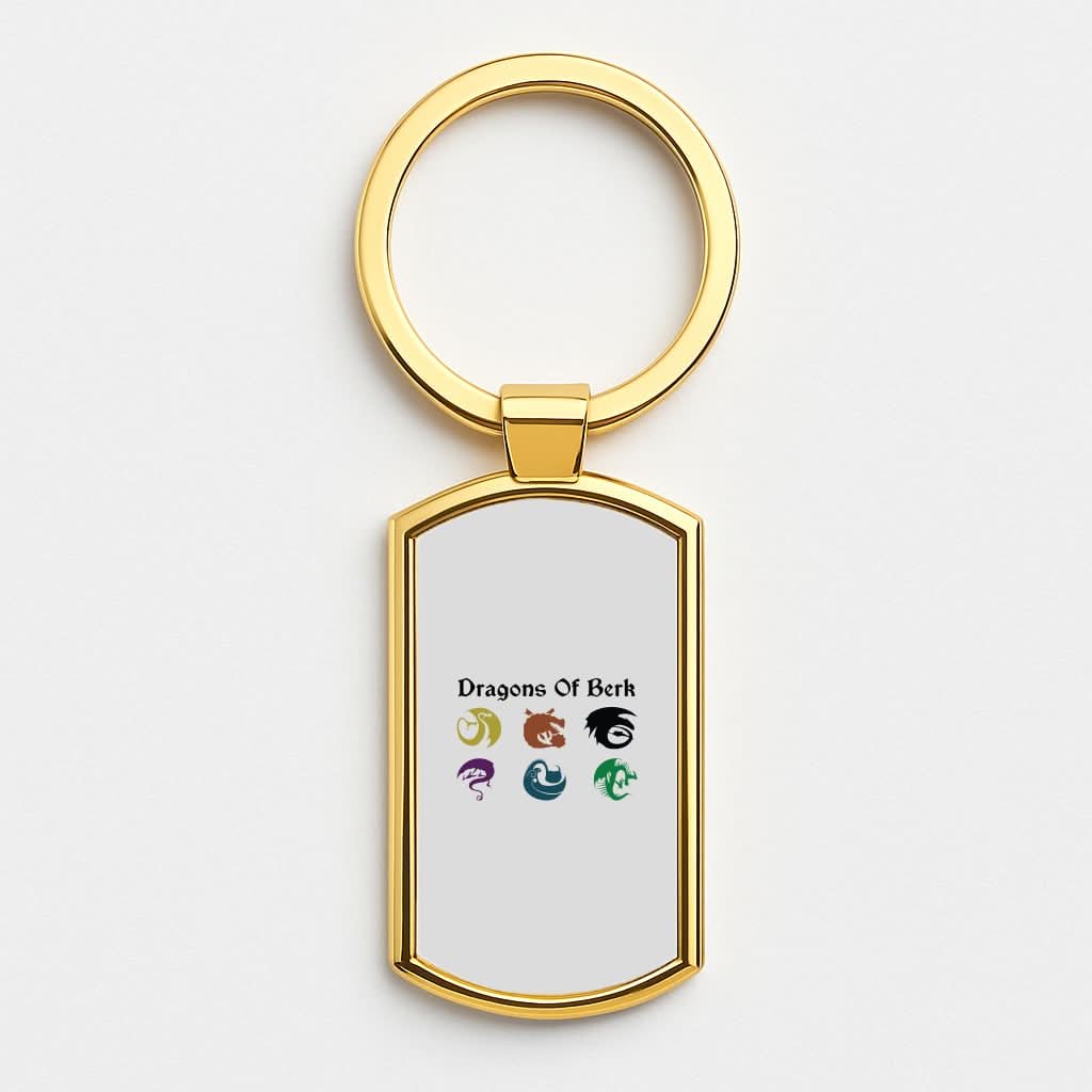 Dragons Of Berk Gold Keyring