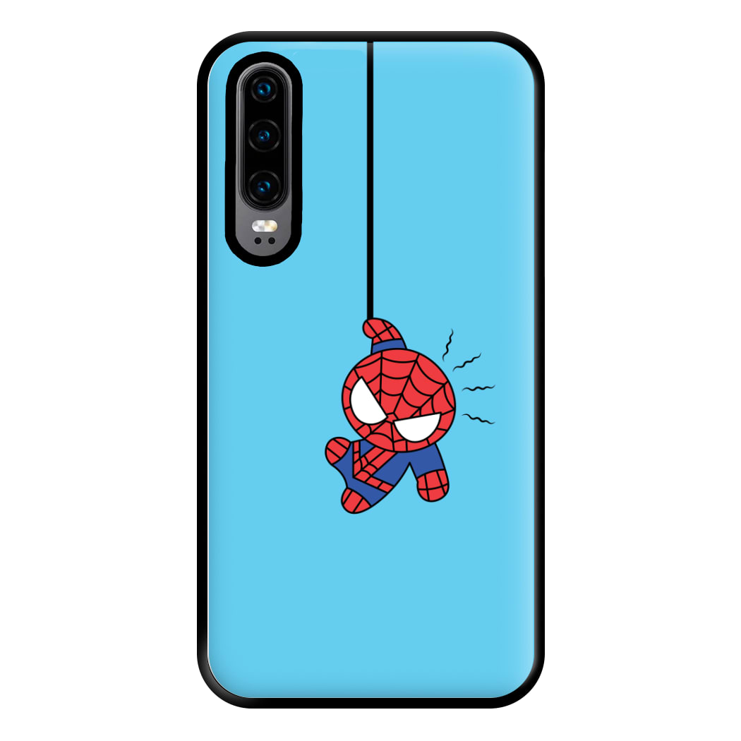 Blue Hanging Spider Hero Huawei P30 Case