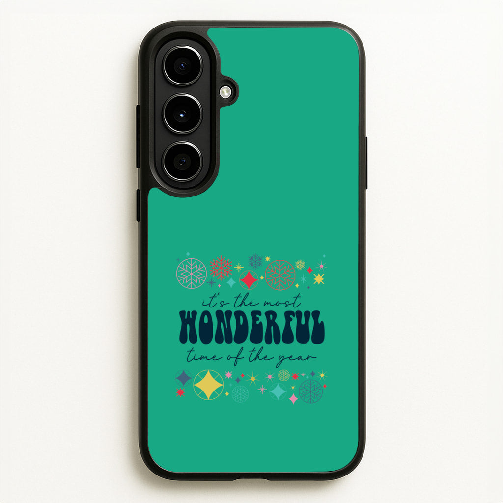 The Most Wonderful Time Of The Year Geometric Galaxy A56 Case