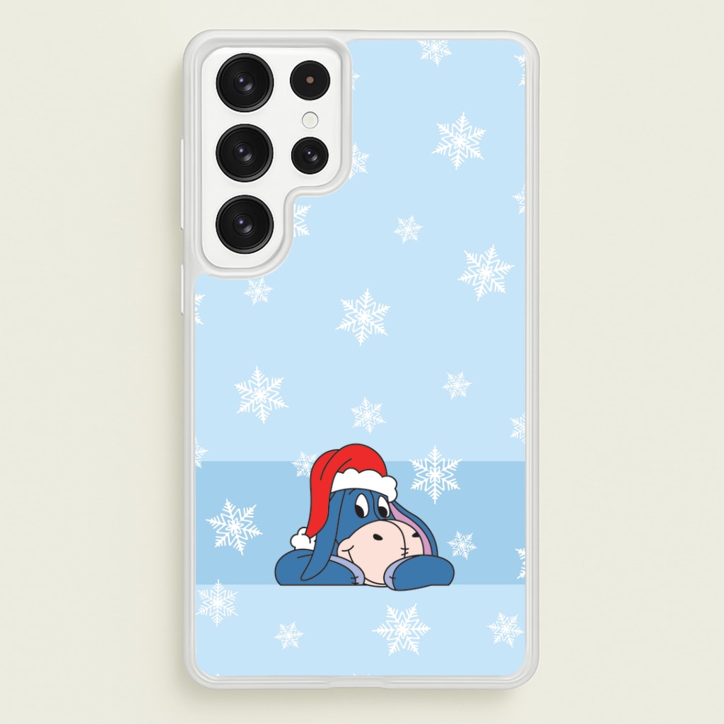 Cartoon Donkey Snowflakes Galaxy S23 Ultra Case
